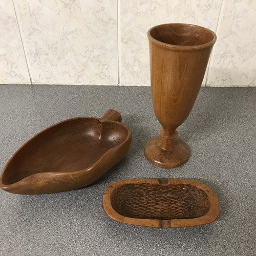 Vintage wooden carved items - carved,