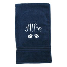 Personalised Dog Towel Cat Kitten Top Quality Medium Large Size Pet Puppy Gift