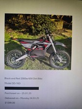 Electric kids dirt bike 2000w - dirt,