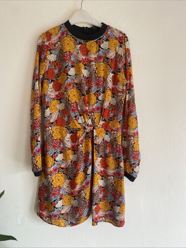 Zara autumnal floral dress - zara,