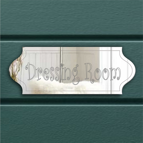Dressing room door sign plaque - door,