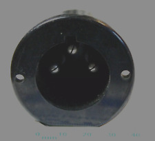 Large Bulgin type 3 Pin Chassis Mounting Mains Socket - 10 Amp 50mm diameter