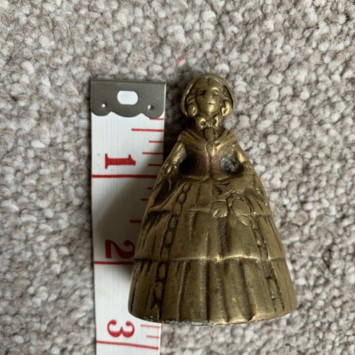 Antique solid brass table bell - solid,