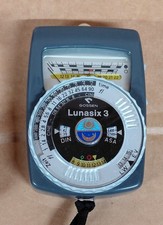 Vintage Gossen Lunasix 3 Exposure Meter w/Case & Strap  ~  UNTESTED