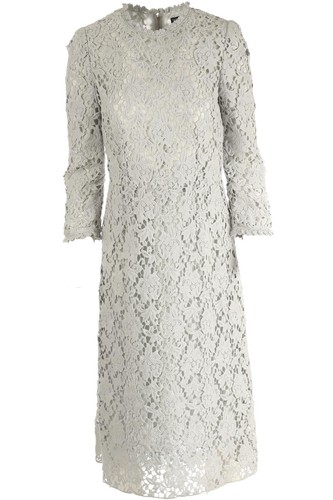 Dolce gabbana blue lace midi - dolce,