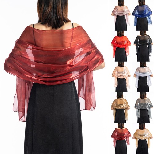 Sheer organza scarf shawls - sheer,