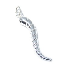 Horn of Life sterling silver charm pendant .925 x 1 Luck & Lucky charms