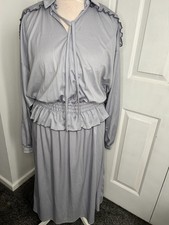 Vintate 80s Dress Grey Size 12