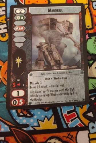 Battletech ccg tcg mandrill - battletech, tcg: