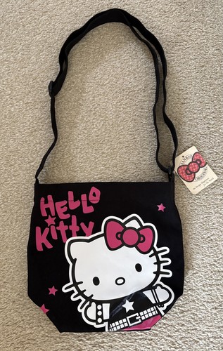 Cute hello kitty black tote - cute,