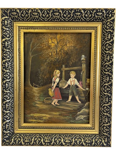 Vintage oil painting - oil, by