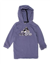 ADIDAS Baby Girls Graphic Hooded Dress 12-18 Months Purple Cotton BO18