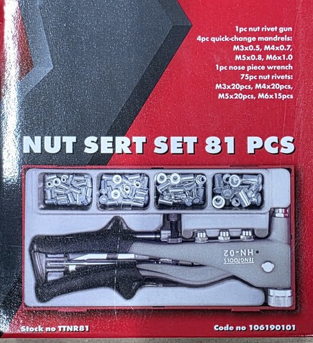 Teng tools nutsert gun set - tools, tt1