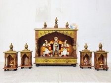 Wooden Copper Pooja Mandir