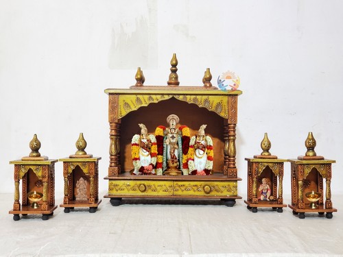 Wooden copper pooja - wooden, mandir