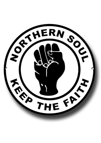 Northern soul round - northern, enamelled