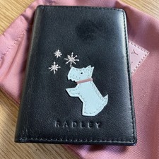 Radley Black Leather Cardholder And Dustbag