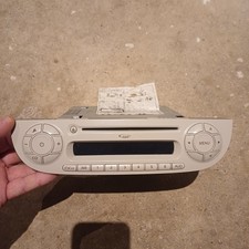 FIAT 500 MK1 2008-2015 STEREO CD PLAYER RADIO IVORY CREAM NO CODE PLEASE READ