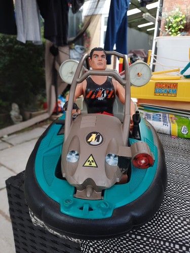 Vintage action man hovercraft - man,