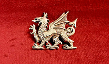 WELSH DRAGON PEWTER PIN BADGE