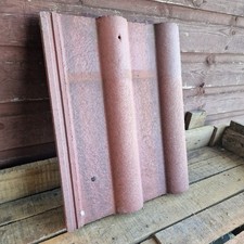 2no Reclaimed Smooth Red Marley Double Roman Interlocking Concrete Roof Tile 