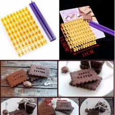 UK Alphabet Number Letter Cookie Biscuit Stamp Cutter Embosser Cake Mould Tools