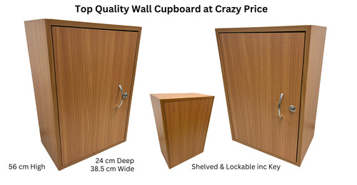 Wall cupboard lockable flat - wall,
