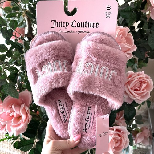 Juicy couture faux fur slides - couture,