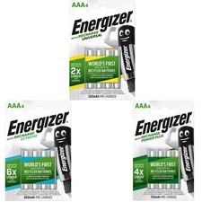 Energizer AAA RECHARGEABLE BATTERIES Power PRE-CHARGED 500 700 800 mAh