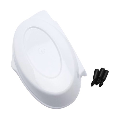 White plastic battery side - white,