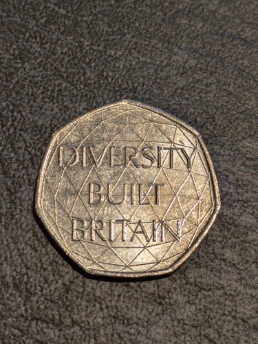Diversity built britain 50p - diversity,