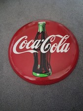 1990 Coca-Cola Metal Sign Tray