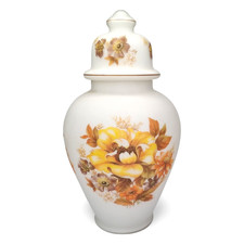 Vintage Milk Glass Vase Ginger