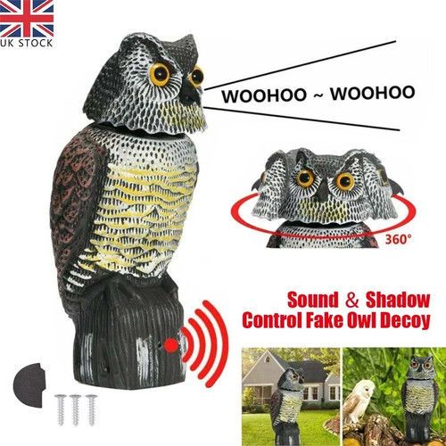 Large realistic owl decoy - realistic,