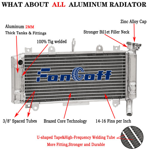 Aluminium cooling radiator - aluminium,