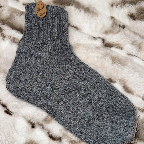 Hand knitted 100 wool socks - knitted, 100%
