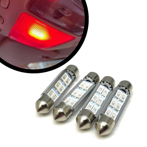 Red led interior bulbs - 8,
