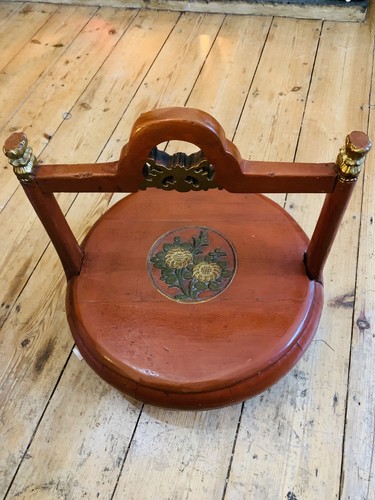 Vintage asian barrel basket - vintage,