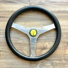 Moto-Lita Vintage Steering Wheel W/ Lister Cambridge Badge Vintage Jaguar