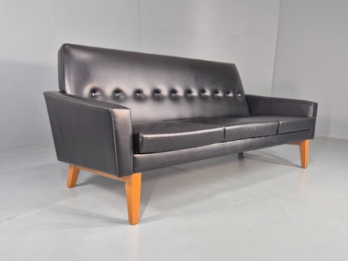 Vintage three seat sofa 1960s - three,