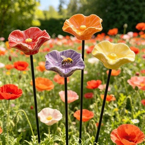 Decorative ceramic flower - decorative,