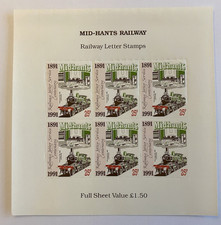Railway letter stamps - letter,
