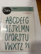 Sizzix Thinlits Alphabet Card