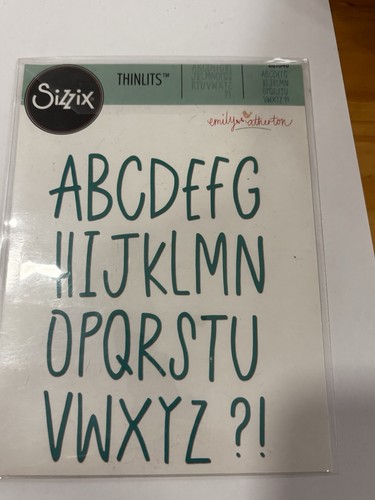Sizzix thinlits alphabet card - thinlits,