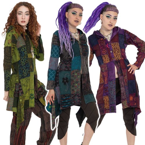 Patchwork hippy jacket - patchwork,