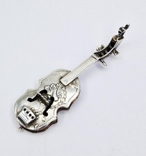 19TH CENTURY DUTCH SOLID SILVER TOY VIOLIN MODEL c1890