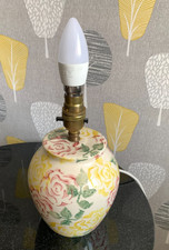 Emma Bridgewater Rose Chintz Vintage Ceramic Lamp Base Full Working Order