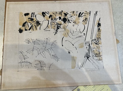 Two rare original pen - rare, ink