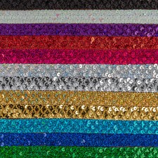 20mm Wide Non Stretch Sequin Ribbon for Crafting, Art, Sewing & Dressmaking