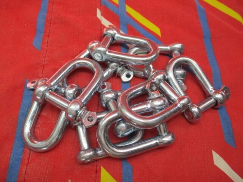 Galvanised steel shackle - d, dee